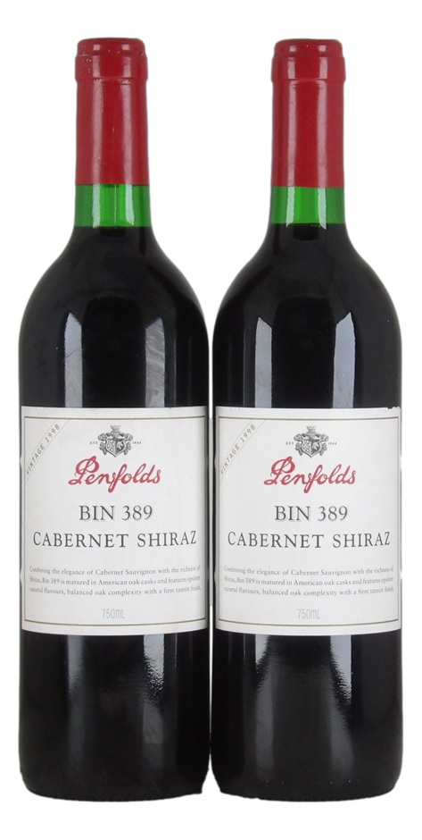 Penfolds `Bin 389` Cabernet Shiraz 1998 (2 x 750mL), SA.