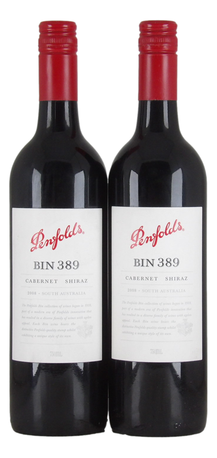 Penfolds Bin 389 Cabernet Shiraz 2008 (2x 750mL), SA.
