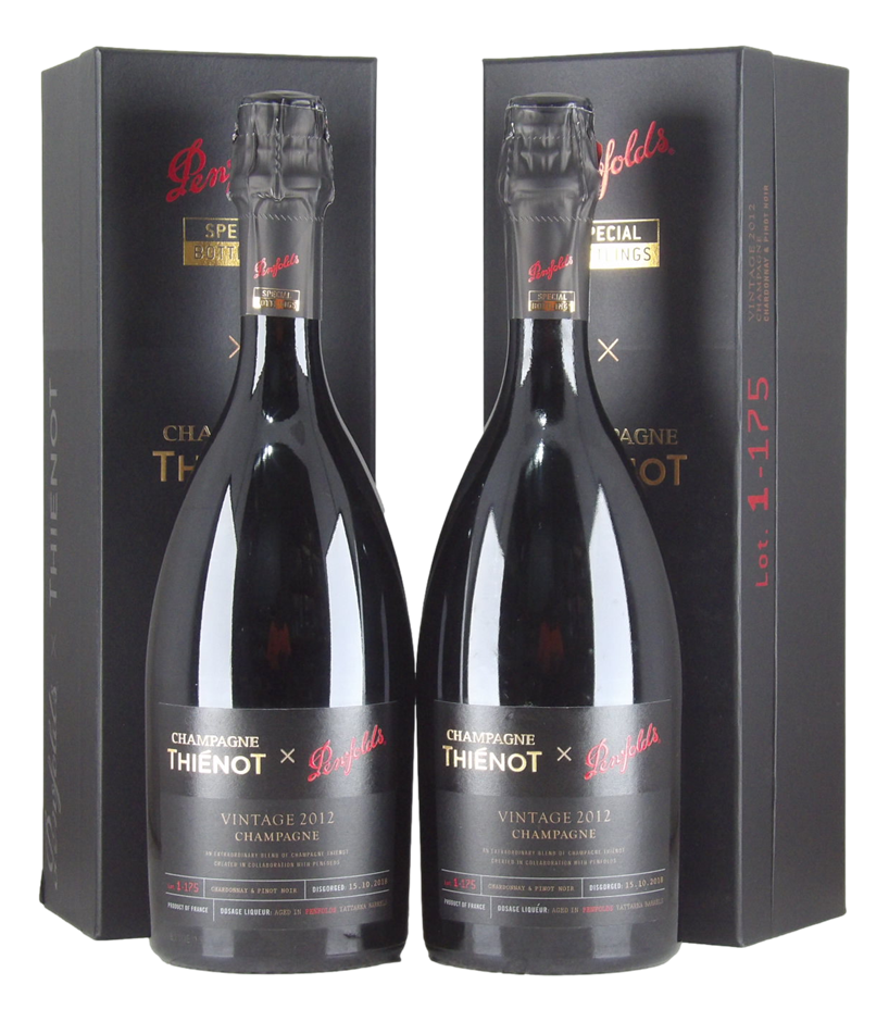 Penfolds Thienot Champagne 2012 (2x 750mL), SA.