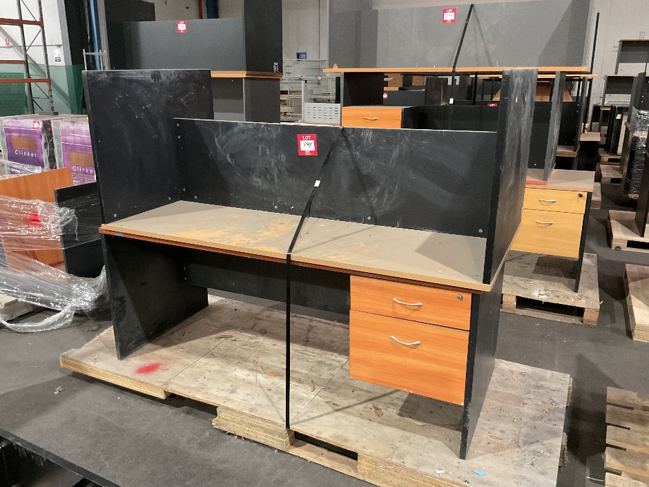 2x Timber Laminate Desks