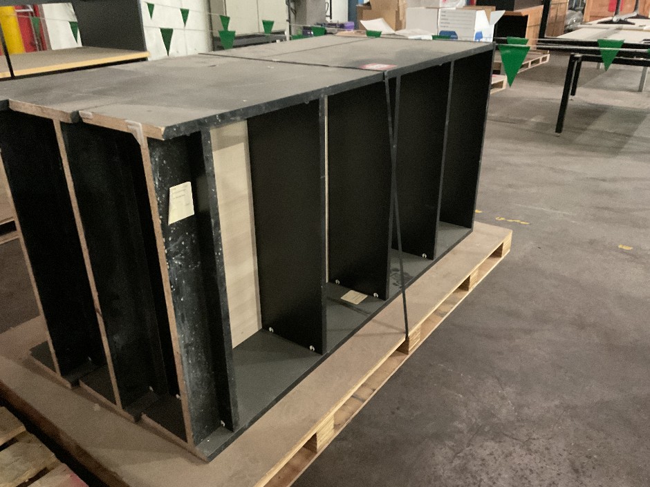 3x Timber Shelving Units