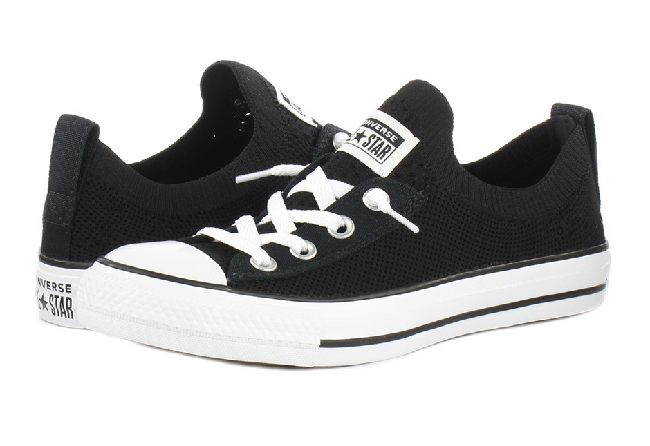 CONVERSE Women's CTAS Shoreline Knit Slip Shoes, Size US10 / EU41.5, Black/