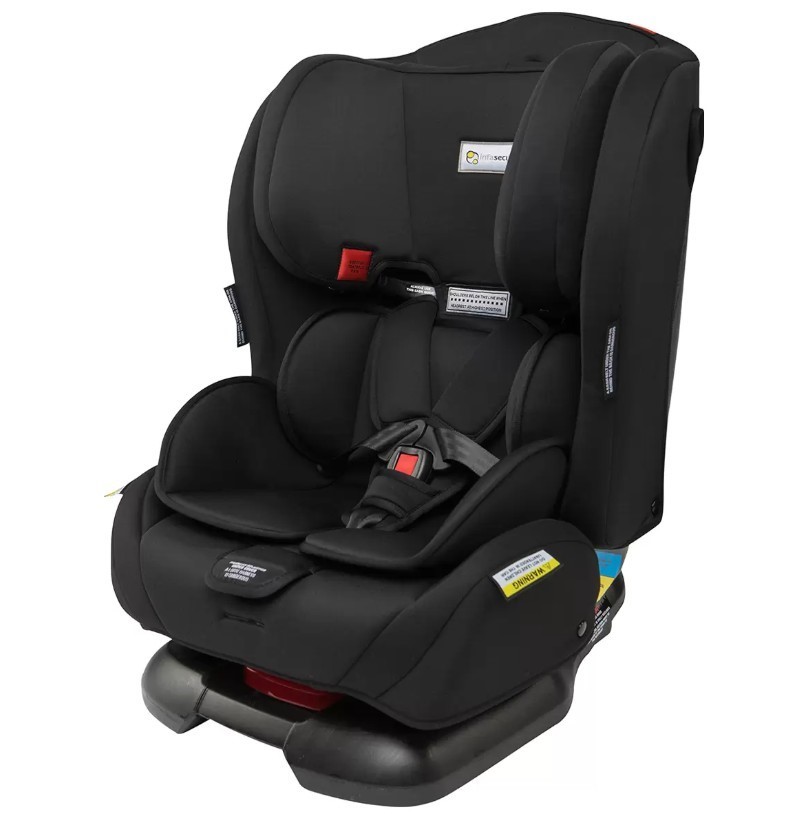 INFASECURE Legacy Convertible Car Seat, 0 To 8 Years, Black. NB: Used, dust