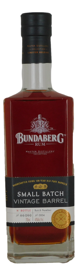 Bundaberg Rum Master Vintage Small Batch #4 Bottle # 00400 (1x 700mL), QLD.