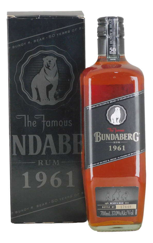 Bundaberg Rum 1961 Bottle #17649 (1x 700mL), QLD.