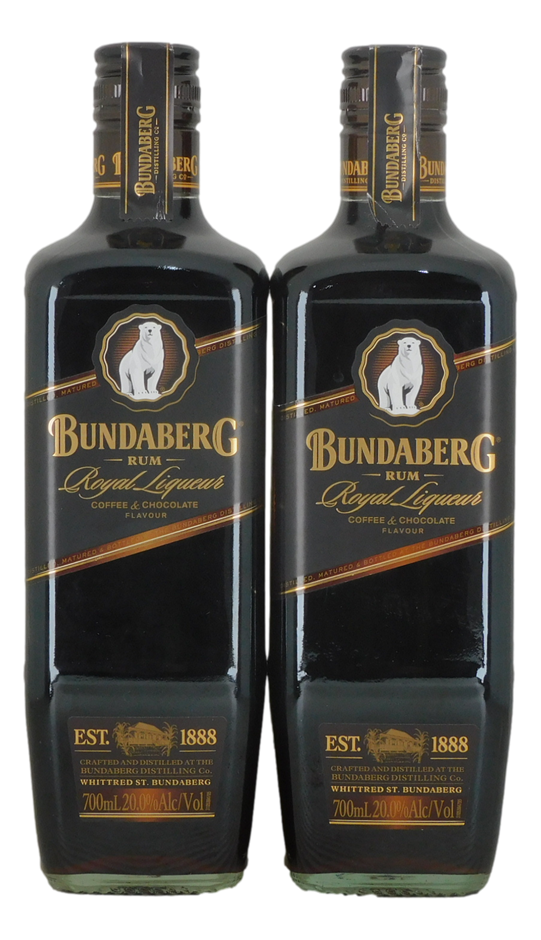 Bundaberg Rum Royal Liqueur Coffee & Chocolate (2x 700mL), QLD.