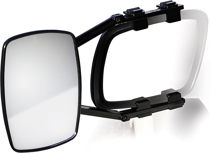 Camco Clamp-On Towing Mirror - Securely Clamps onto Your Vehicle's Mirror t