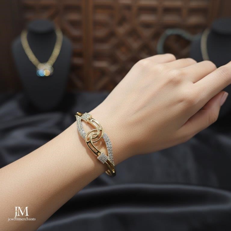 18K/Italy  Gold Filled Bangle -(stamped 18K/Italy)-Warranty Quality-Bonus