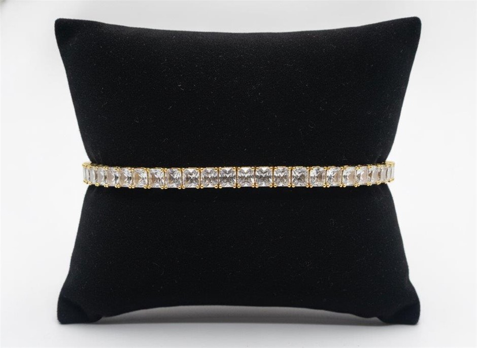 18K/Italy Yellow Gold Filled bracelet(stamped)Warranty Quality-Bonus Gift