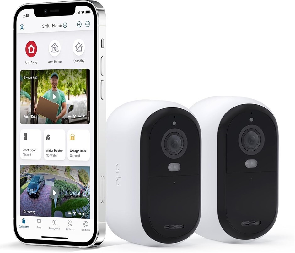 ARLO Essential 2K Outdoor Security Camera (2nd Generation) – 2 Pack – Outdo