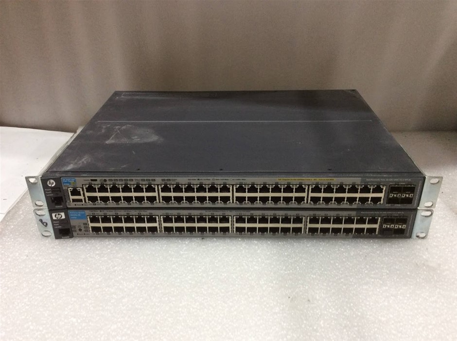 HP J9729A Network Switch + HP J9280A ProCurve 2510G-48 Network Switch
