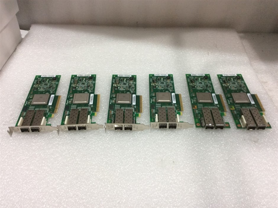 QLogic Dual Port Fibre Channel PCIe Host Bus Adapter (Lot of 6)