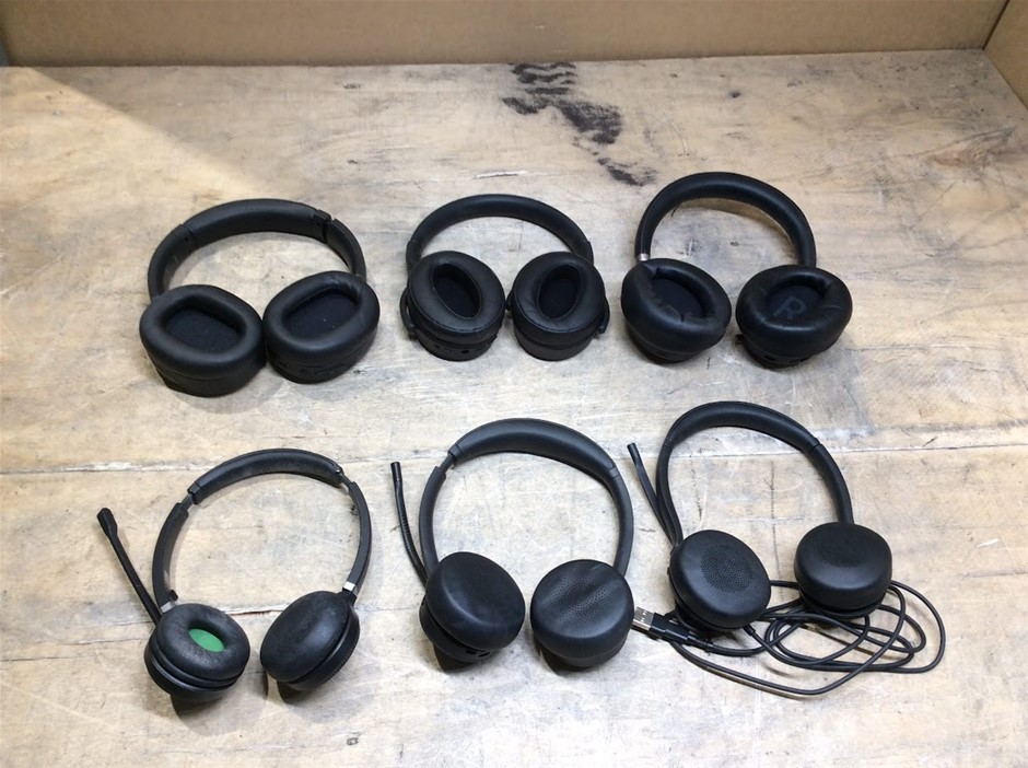 Mixed Brand Headsets (Lot of 6)