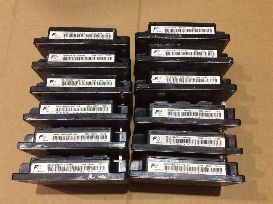 Fuji Electric 2MBI300P-140-03 IGBT Power Modules (Lot Of 12)