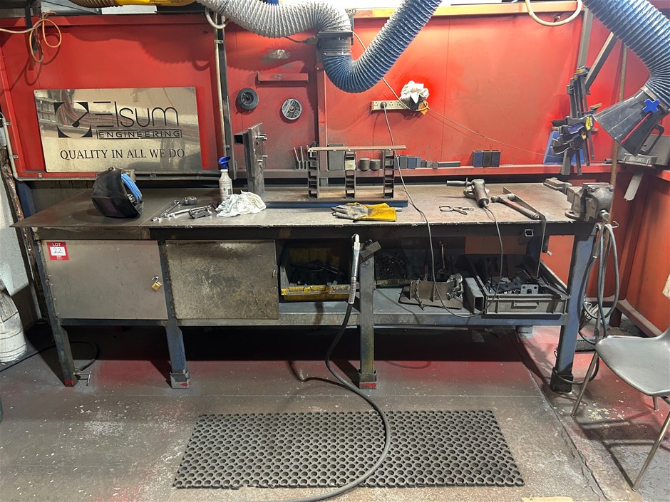 Steel Welders Bench with Dawn 100 Vice