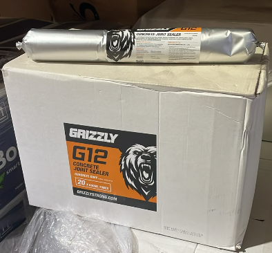 (20 Pack) Grizzly G12 Concrete Joint Sealer – Concrete Grey 600ml Sausage |