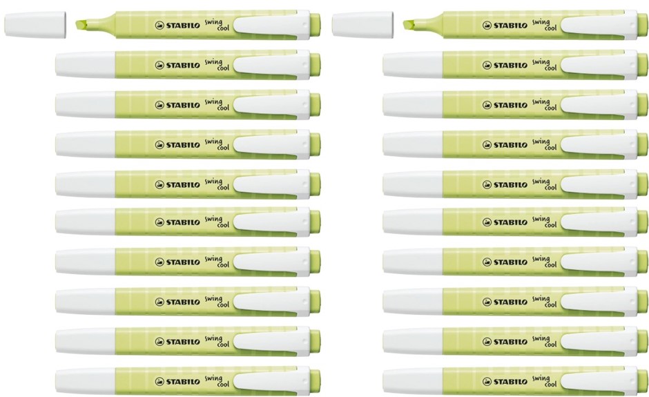 2x STABILO swing cool Pastel - 10pcs - Dash of Lime