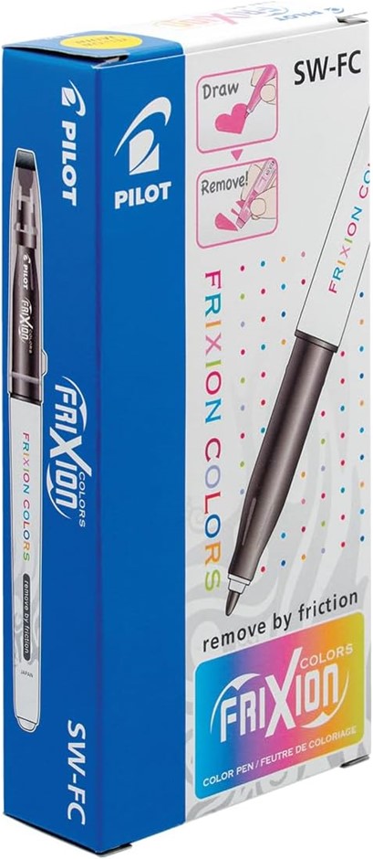 PILOT FriXion Colors Erasable Markers Yellow 12 Pack