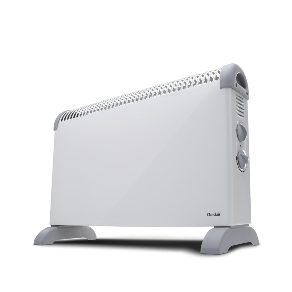 GOLDAIR Convector Heater, 2000W, Adjustable Thermostat, GCV125. NB: Minor U