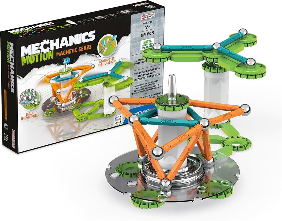 2 X GEOMAG Mechanics Motion Magnetic Gears.