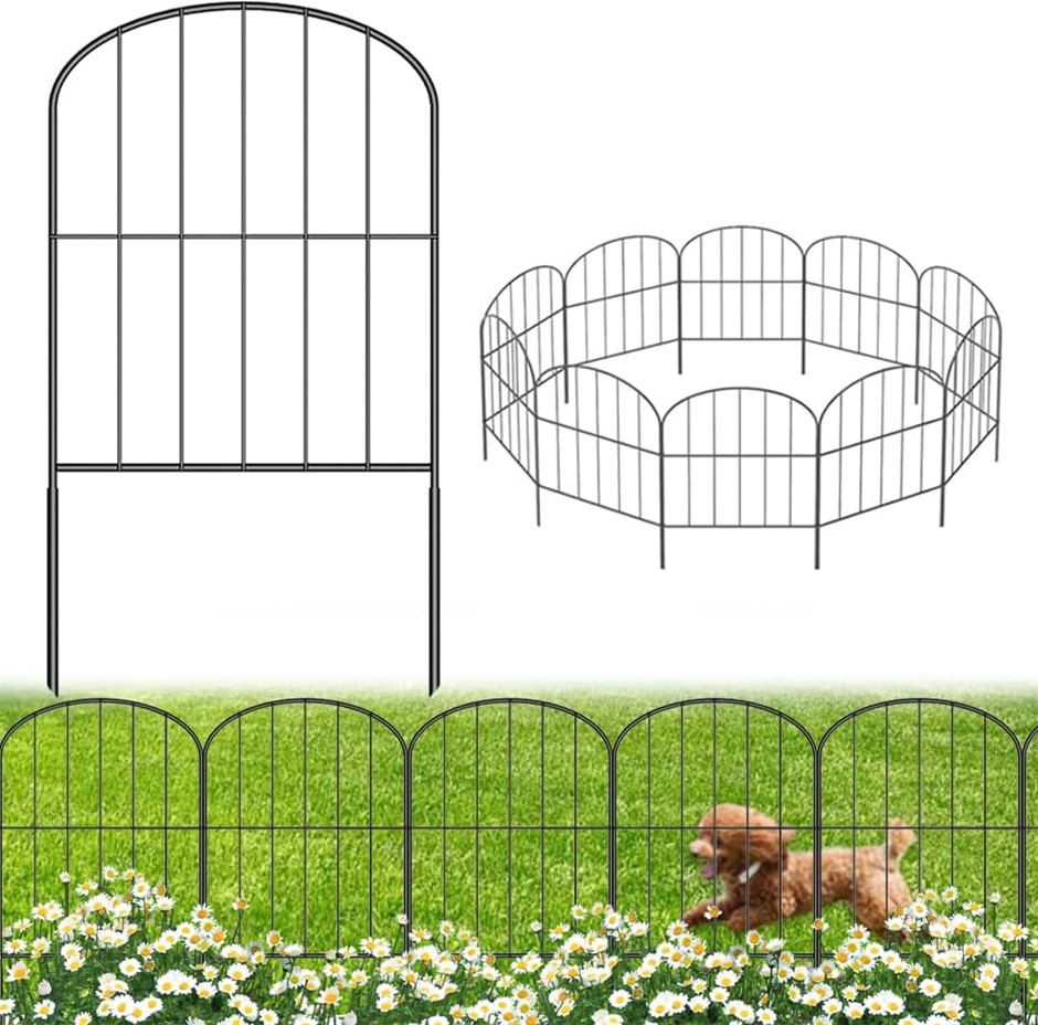 SPRINGUP Decorative Garden Fence No Dig Fence 61(H) x33 cm(L).