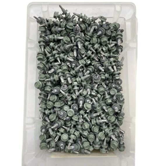 Otter Steel Pale Eucalypt, Roofing & Cladding Metal Screws 10g x 16mm A461