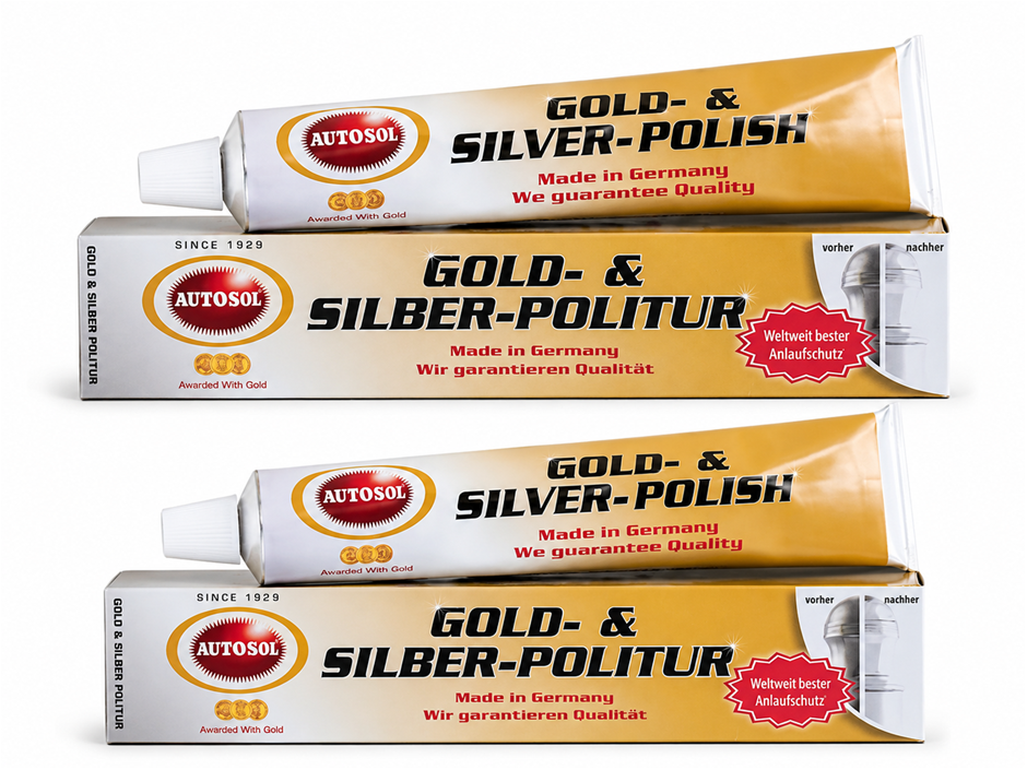 (2 Units) - Autosol 75ml Gold And Silver Polish
