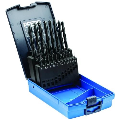 PFERD 25203701 19 Piece HSS-G Twist Drill Bit Set 1–10mm DIN 338 Steel