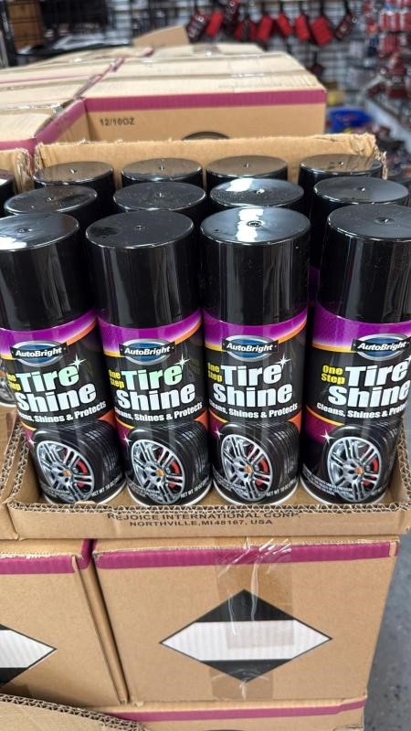 Autobright Tyre Shine Spray (Box of 12 Cans)