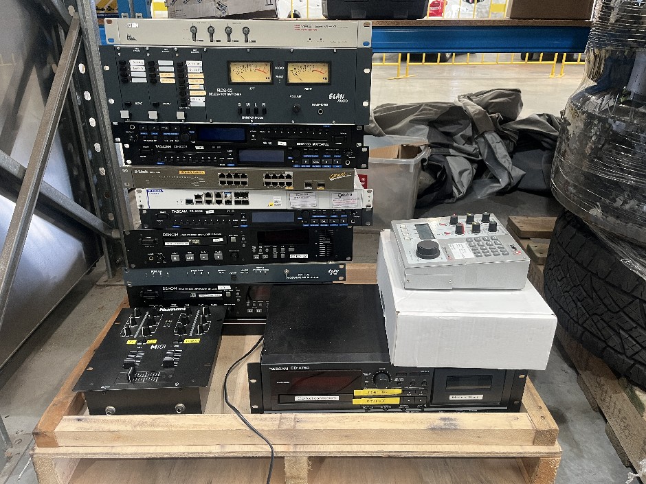Various sound and network equipment