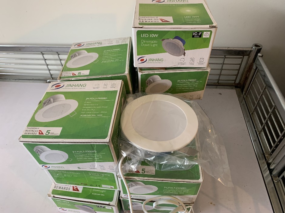 12 x Jinhang LED Down Lights, 10W (Unused)