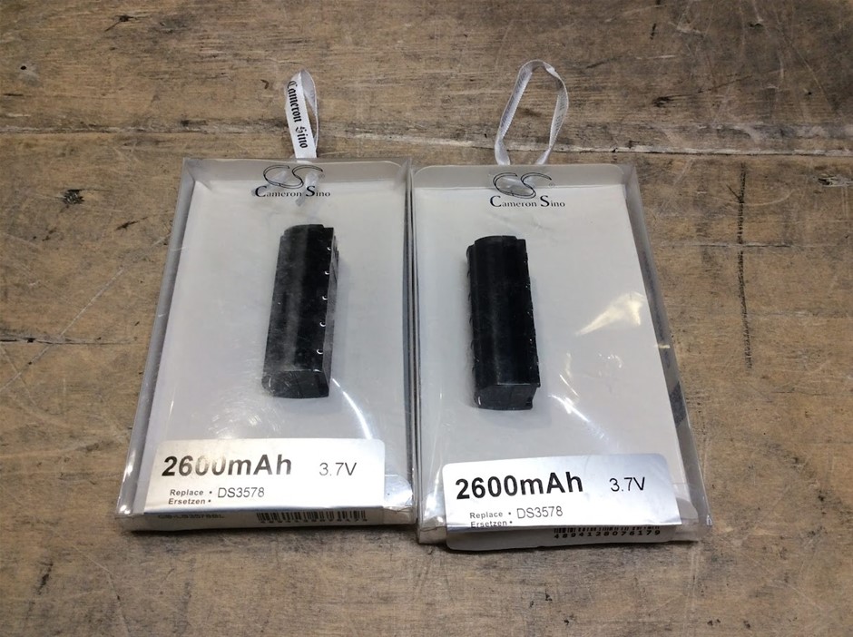 Cameron Sino DS3578 2600mAh 3.7V Barcode Scanner Battery (Lot of 2)