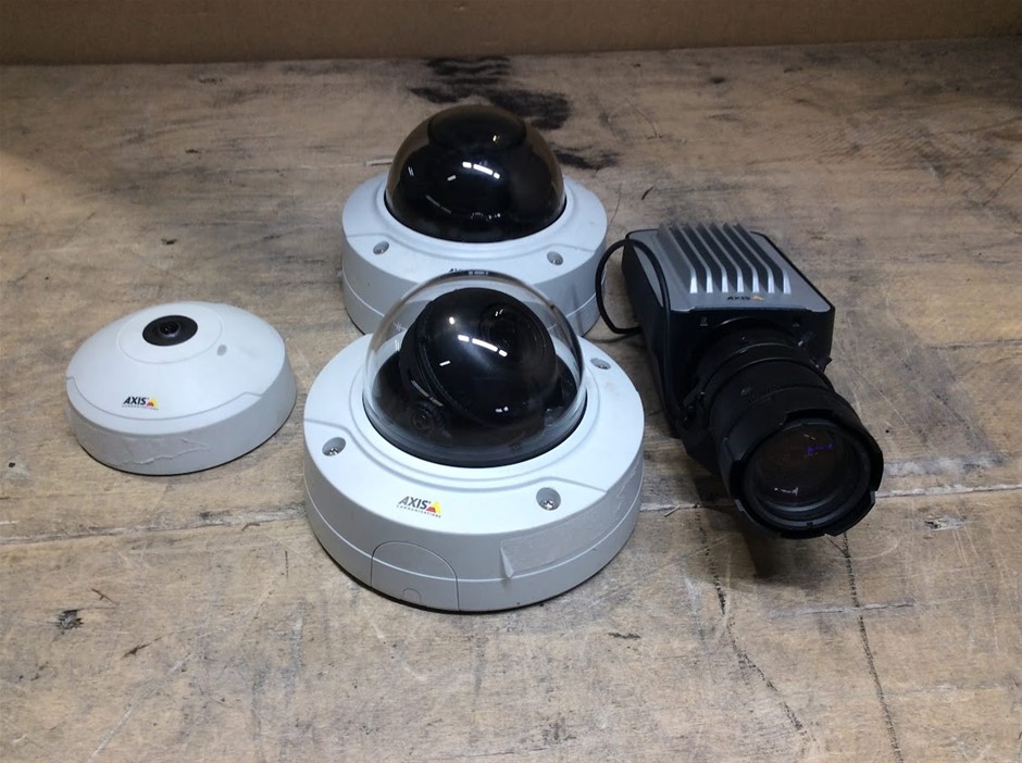 Axis Network Surveillance Cameras (Lot Of 4)