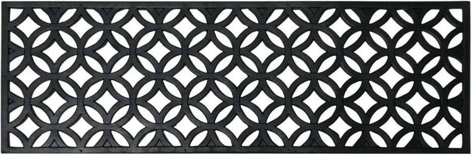 Pack of 6 x Rubber-Cal Azteca Indoor Outdoor Stair Treads Rubber Step Mats,
