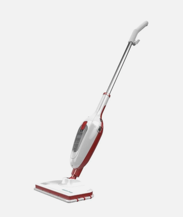 BLACK DECKER 1300W Steam Mop, Red, FSM13E1R. NB: Minor Use.