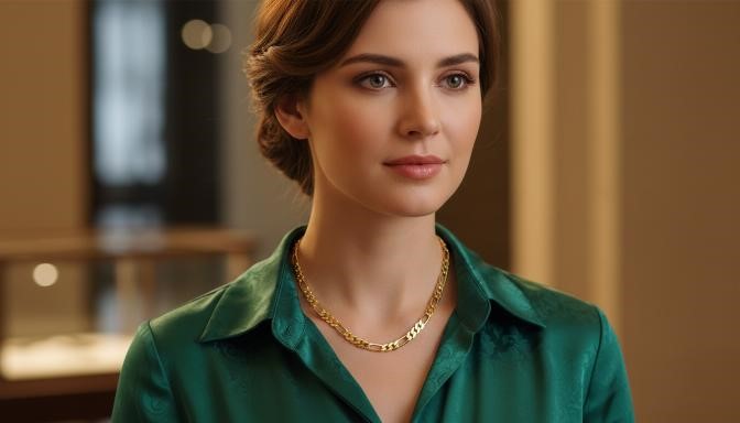 14K/Italy Stamped Yellow Gold Filled Figaro Chain -50cm-Bonus Gift