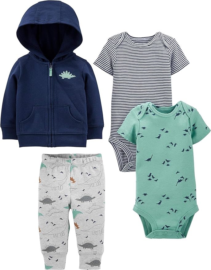4pcs x SIMPLE JOYS BY CARTER'S Boy's Jacket, Pant, and Bodysuit Set, Size 2