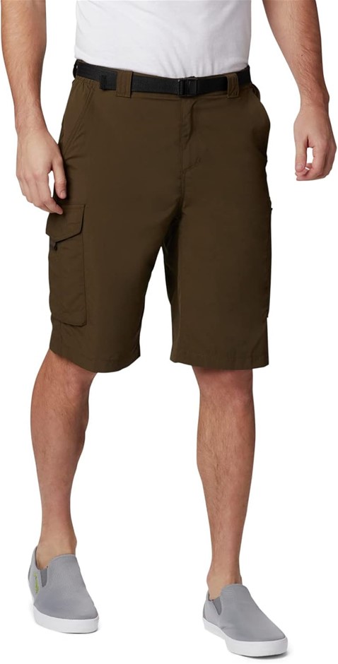 COLUMBIA Men's Silver Ridge Cargo Short, Size 32R, Olive Green, 144170. RRP