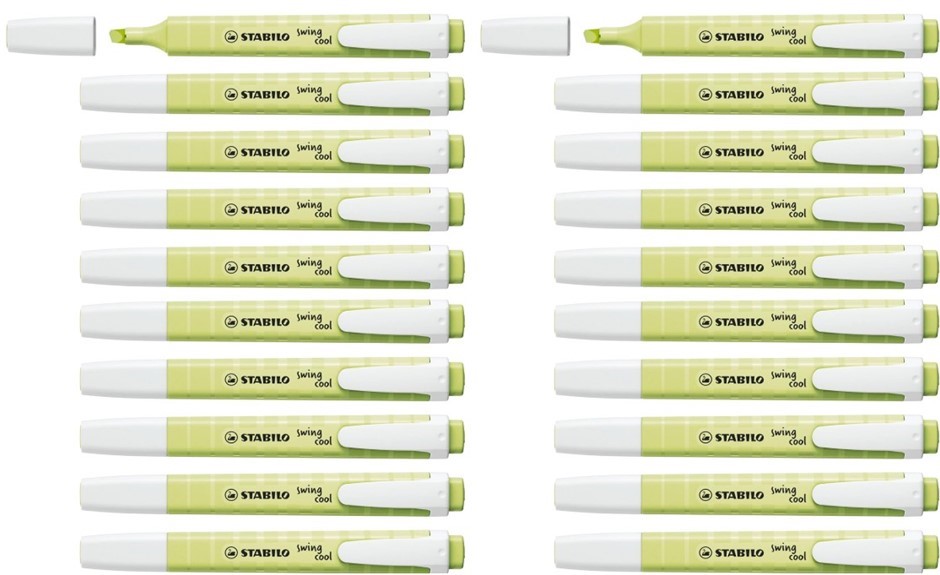 2x STABILO swing cool Pastel - 10pcs - Dash of Lime