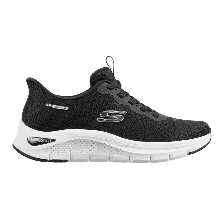 SKECHERS Women's Arch Comfy 2.0 Shoes, Size US6, Black (BKW), 179326CS. Bu