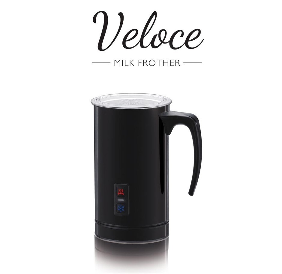 VELOCE Milk Frother, Black.