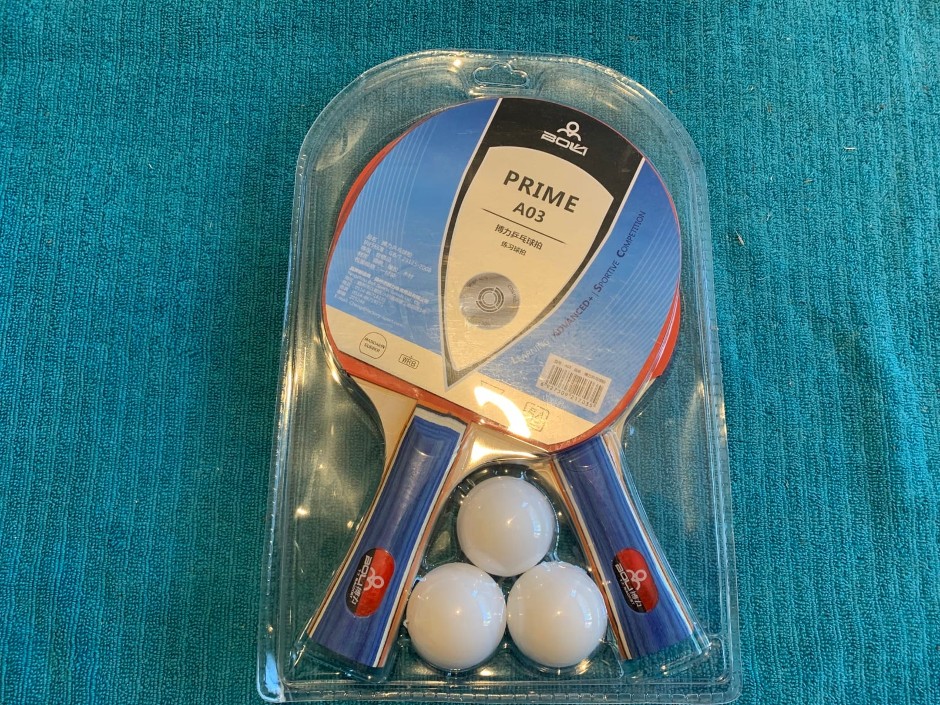 2 x Sets of Table Tennis Bats and Ping Pong Balls (Unused)