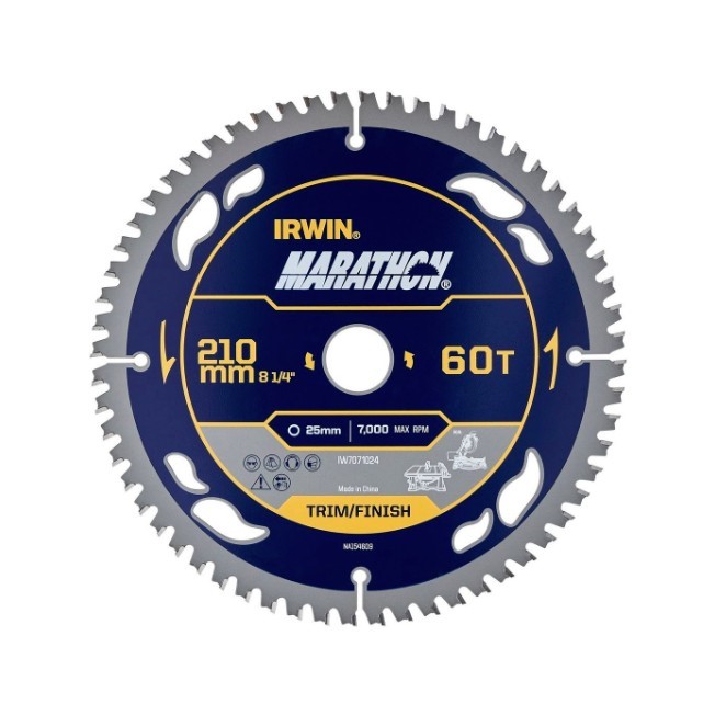 IRWIN 210mm 60T Marathon Circular Saw Blade.