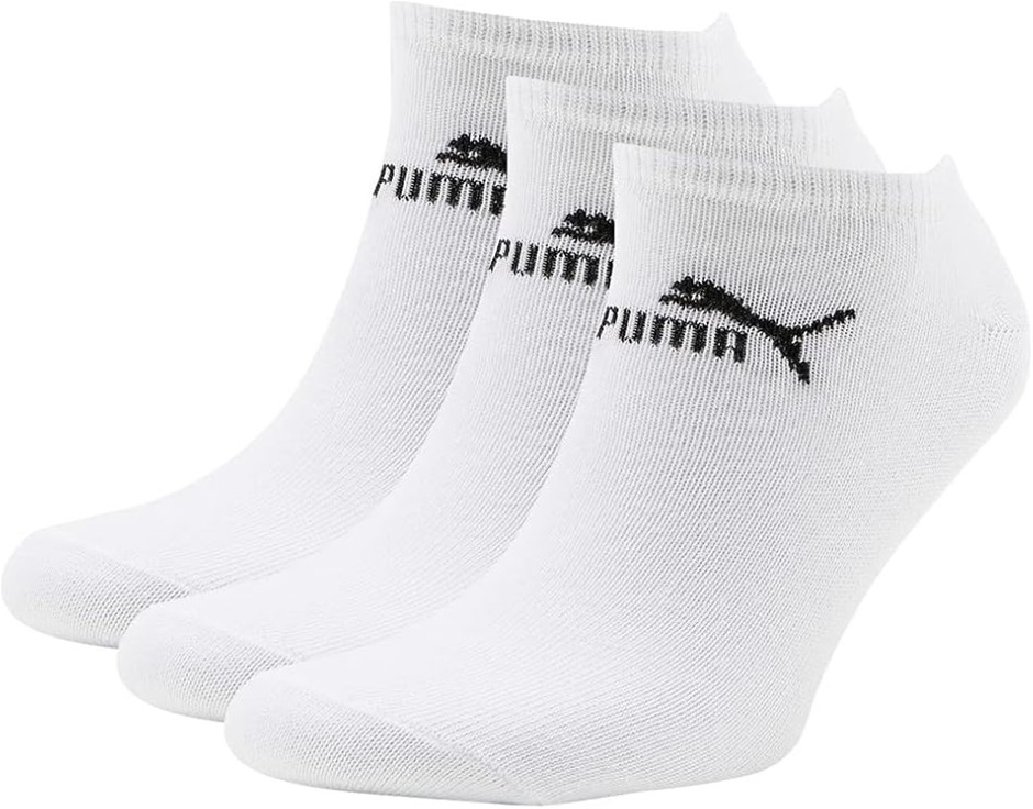 2 x 3 Pairs PUMA Mens Sneaker-V White Socks, Size EU 39-42