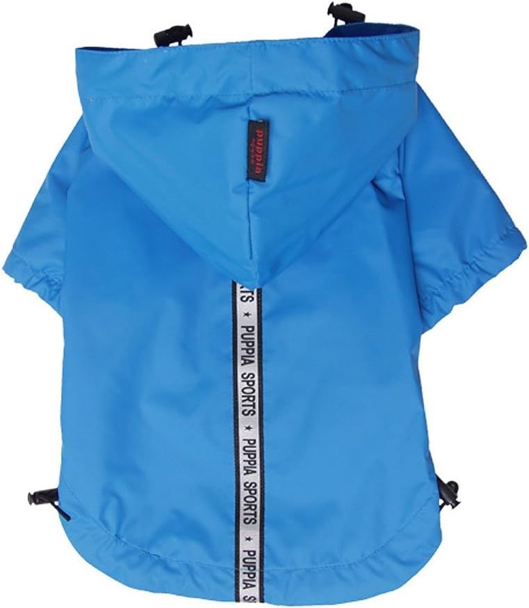 PUPPIA Authentic Base Jumper Raincoat, Small, Sky Blue. Buyers Note - Disc