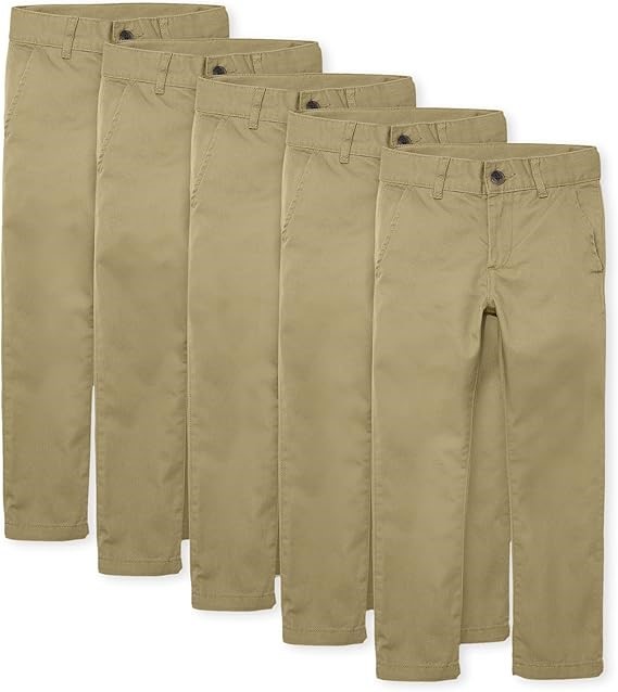 THE CHILDREN'S PLACE Boys Stretch Skinny Chino Pants, Size 18, Flax, 303040