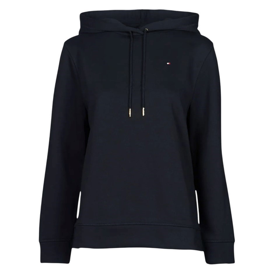 TOMMY HILFIGER Women's Flag Hoodie, Size 2XL, 60% Cotton, 411 Sky Captain (