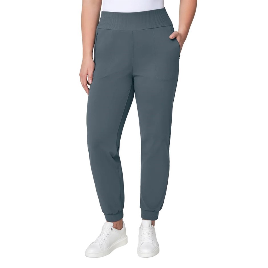 MONDETTA Women's Active Mixed Media Jogger, Size L, Dark Slate. Buyers Not