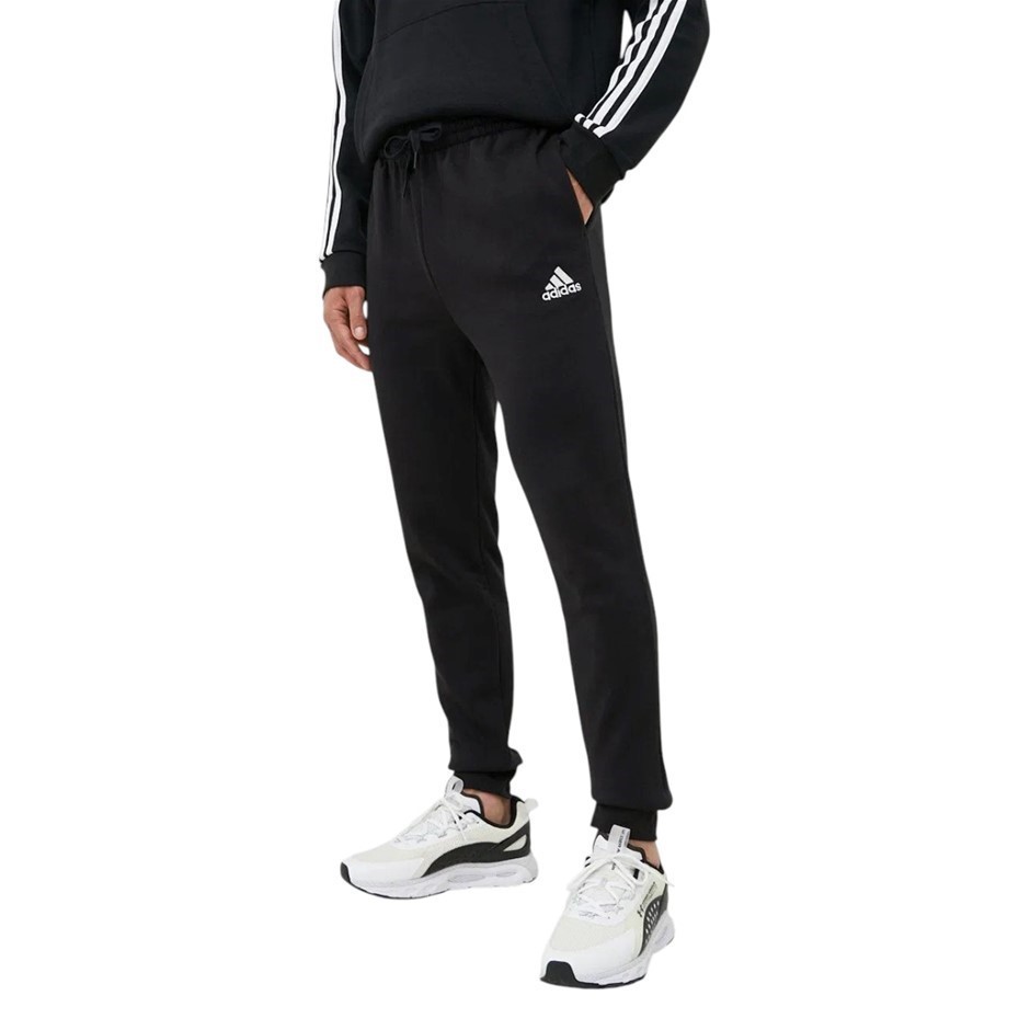 ADIDAS Men's FeelCozy Pants, Size AU 2XL, Black/White, HL2236. Buyers Note