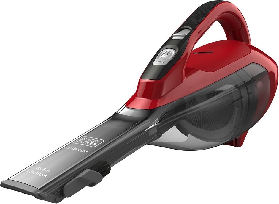 BLACK+DECKER 10.8V Lithium-Ion Dustbuster Hand Vacuum, Red. NB: Minor use.